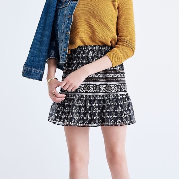 Madewell Dresses & Skirts - Madewell Artisan Floral Mini Skirt Sz M